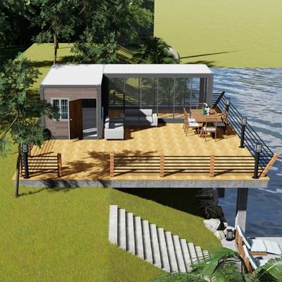Η κινητή διαβίωση έγινε εύκολη 2023 Μεταφορτωτό αναδιπλούμενο σπίτι με πλαστικό παράθυρο