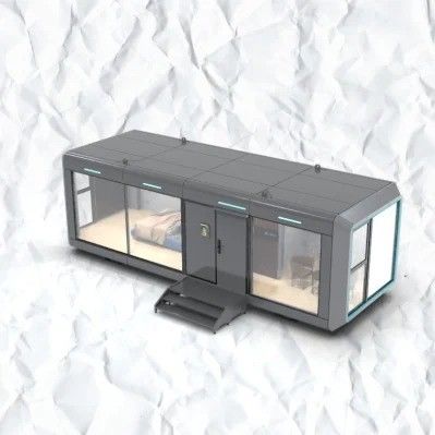 Σύγχρονη κομψή σχεδίαση Σάντουιτς Πάνελ Prefab Καψούλα Μικρό σπίτι