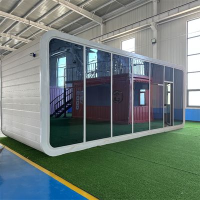 Ξενοδοχείο Indoor Apple Cabin Office Pod Garden Office Container House με φωτεινή δομή χάλυβα