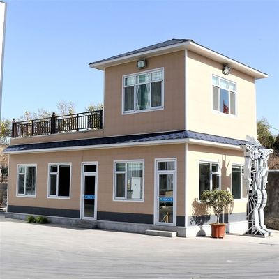 Ζωντανή φωτεινή βίλα προετοιμασμένο κινητό σπίτι με χάλυβα και σαντουίτς