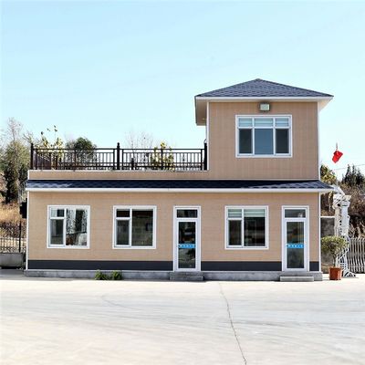 Ζωντανή φωτεινή βίλα προετοιμασμένο κινητό σπίτι με χάλυβα και σαντουίτς
