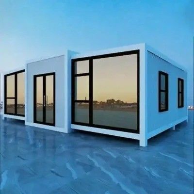 Μεγάλο 40ft 20ft πολυτελή επεκτάσιμη κοντέινερ σπίτι για σύγχρονο σαλόνι στην Αμερική