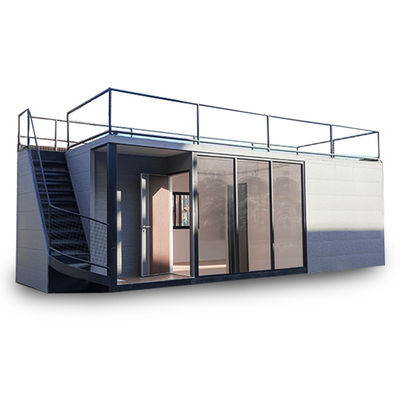 Γρήγορη εγκατάσταση Prefab Container House με PVC συρόμενο παράθυρο φωτιστικά αξεσουάρ