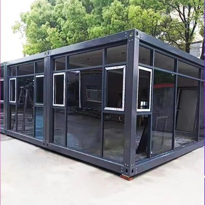 Γρήγορη εγκατάσταση Prefab Container House με PVC συρόμενο παράθυρο φωτιστικά αξεσουάρ