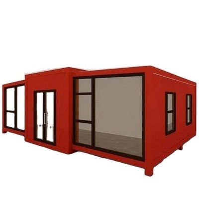 Ατσάλινη πόρτα Prefab μικροσκοπικό πολυτελές σπίτι εμπορευματοκιβωτίου για 20/40FT φορητό κινητό επεκτάσιμη