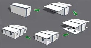 Εργαστήριο Αποθήκη 20FT 40FT Σύγχρονο χάλυβα Prefab μικροσκοπικό κινητό μοντέρνο επεκτάσιμο σπίτι