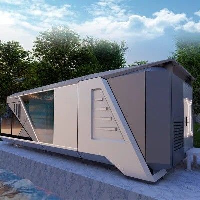 Μεταφορτωτές κάμπινγκ κάψουλες βίλες Maison Prefabriquee