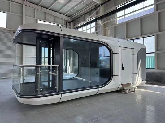 Ελαφρύ Χάλυβα Prefab House Φορητό Prefabricated Luxury Διαστημική Κάψουλα Περιέκτη