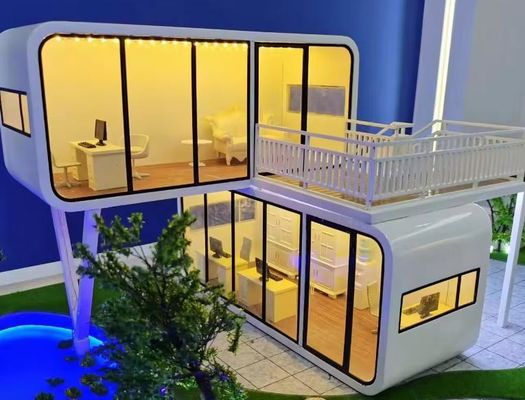 Χάλυβα Luxury Container House Προσαρμοσμένο μέγεθος για πολυλειτουργική αποθήκη Apple