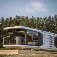 Λούξυ Prefab House Fat Pack Container House για ηλιακή διαστημική κάψουλα