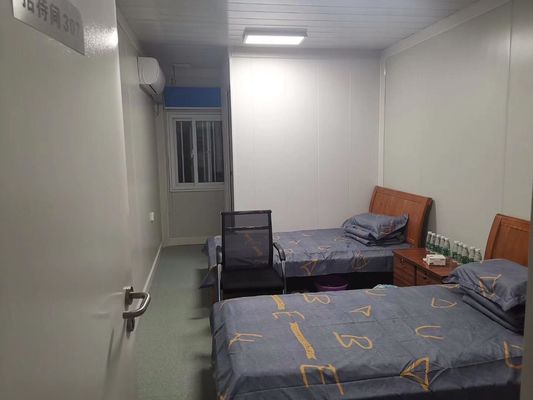 Αποσυναρμολογητέο σχεδιασμό Flat Pack Container House σε λευκό/γκρίζο/μαύρο πάτωμα 18mm MgO board