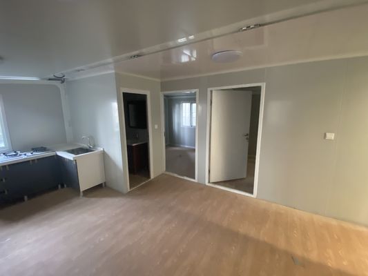 Επεκτάσιμο Κωντέινερ 40ft πολυτελή κινητή βίλα με 3 υπνοδωμάτια PVC συρόμενο παράθυρο