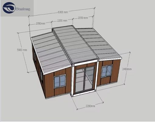 20ft 30ft 40ft επεκτάσιμη γιαγιά διαμέρισμα προκατασκευασμένο φορητό σπίτι εμπορευματοκιβώτιο