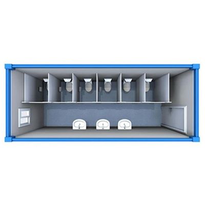 Σύγχρονο στυλ σχεδιασμού 20FT/40FT Flat Pack Container House για το μοντέρνο κινητό μπάνιο