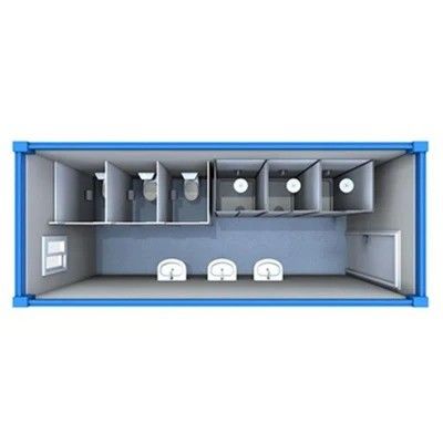 20FT/40FT Steel Container House/Home Κινητή τουαλέτα για προσιτή μοντελοποιημένη διαβίωση
