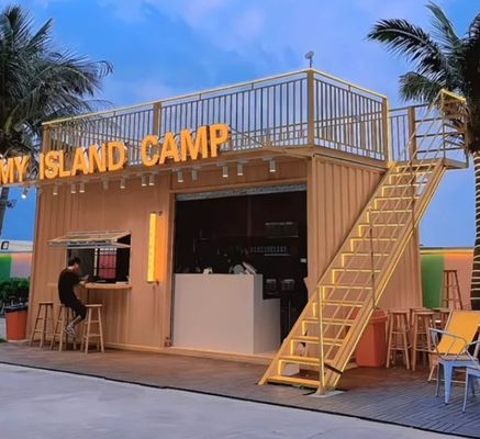 Ξενοδοχείο Flat Pack Container House Φορητή και προσαρμόσιμη λύση διαμονής