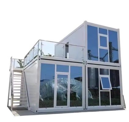 20ft 40ft ελαφρύ ατσάλι flat pack κοντέινερ Prefab σπίτι για δύο στρώματα διαμέρισμα